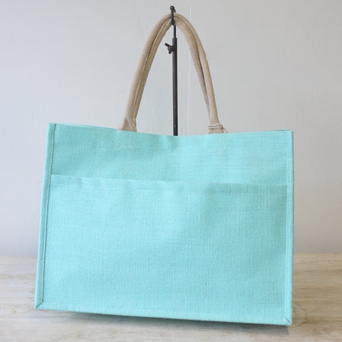 Jute Pocket Tote | Mint