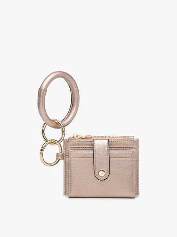 Sammie Mini Snap Wallet w/ Ring | Rose Gold