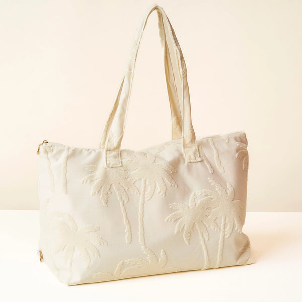 Terry Tote | Cream Palm