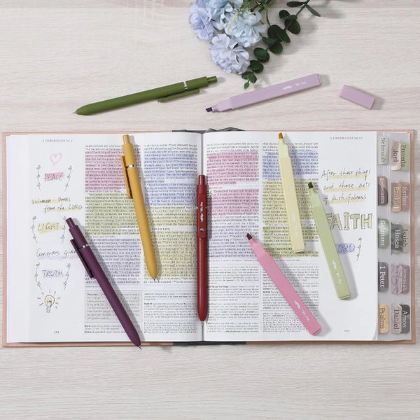 No Bleed Aesthetic Highlighters & Gel Pens