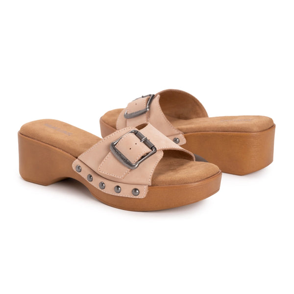Muk Luks Women's Cora Sandal | Blush Nubuck