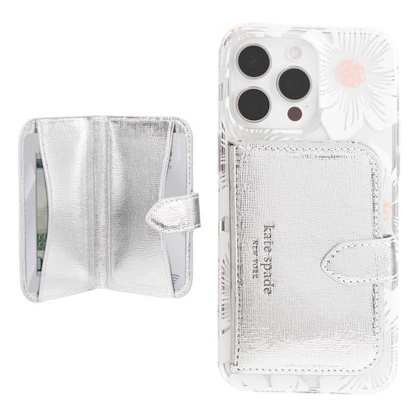 Kate Spade New York Wallet Magsafe | Metallic Silver
