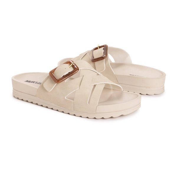 Muk Luks Women's Grand Shayna Sandal | Beige