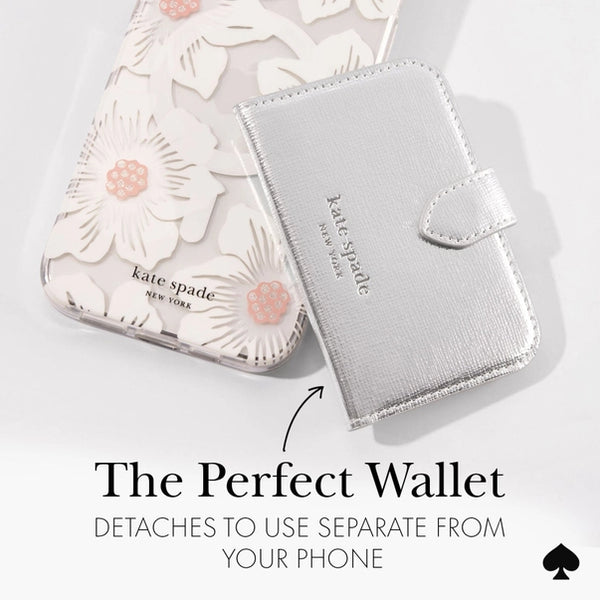 Kate Spade New York Wallet Magsafe | Metallic Silver
