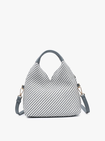 Cecily Woven Hobo w/ Dual Handles