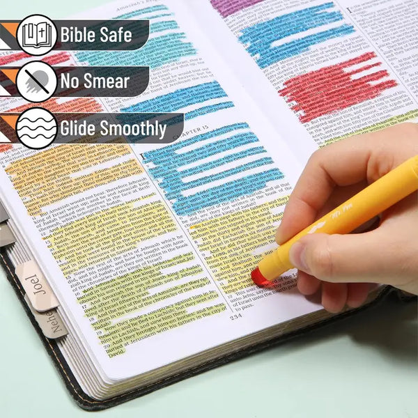 Mr Pen 16-Pack No Bleed Bible Highlighters