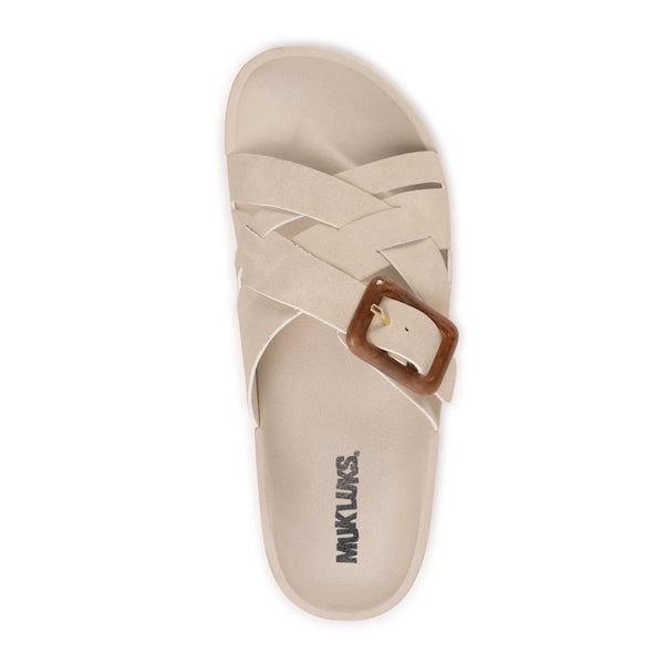 Muk Luks Women's Grand Shayna Sandal | Beige