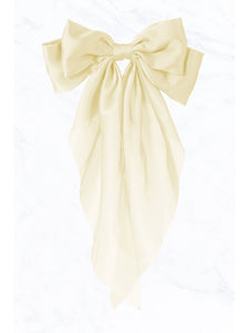 Fancy Bow Hair Clip|Ivory