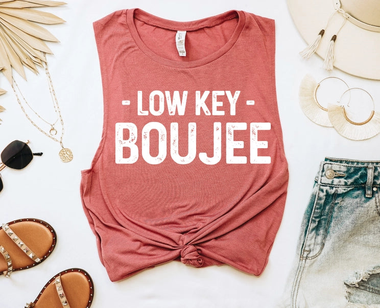 Low Key Boujee Graphic Tank