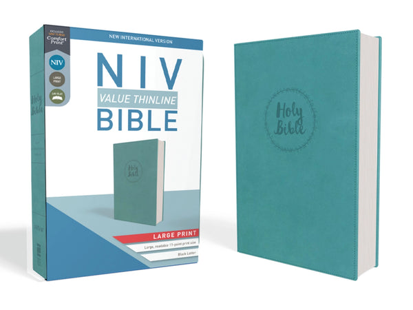 NIV Bible Large Print | Value Thinline Teal