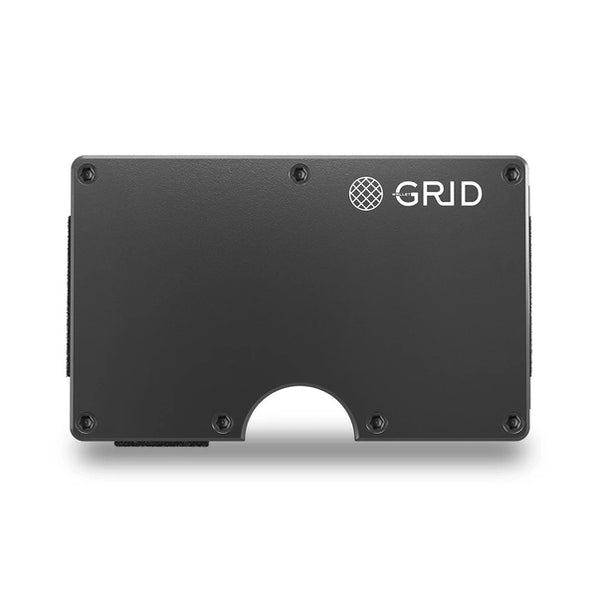 Grid Wallet | Gunmetal Aluminum