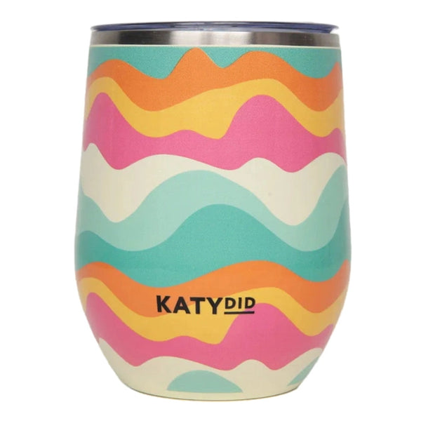 Neon Abstract Colors Stainless Steel Wine Tumbler