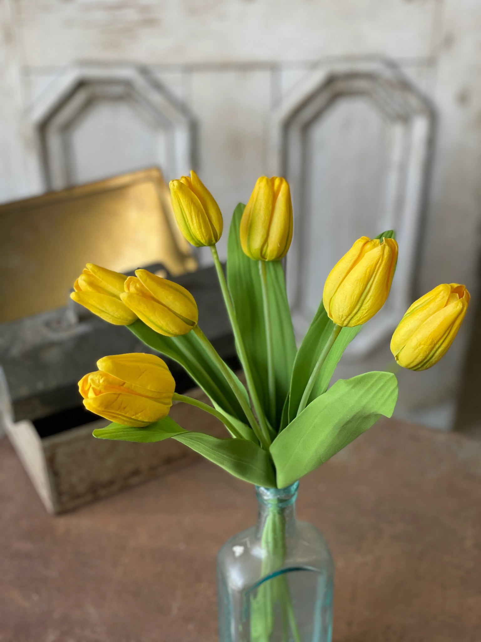 Tulip Time|14.5"| Yellow Tulips