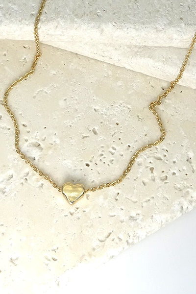 Classic Mini Heart Necklace | Gold or Silver