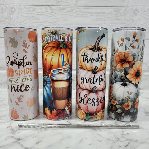 Fall Straight Tumblers 20oz