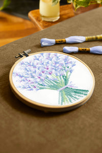 Lavender Cross Stitch Kit