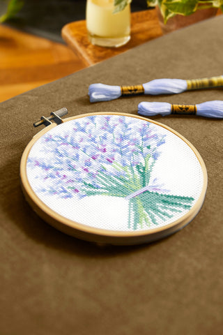 Lavender Cross Stitch Kit