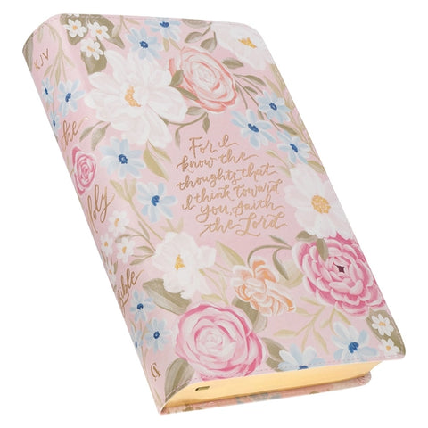 KJV Bible Giant Print Standard-Size Floral Faux Leather