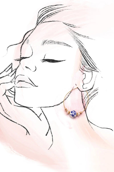 Stainless Steel Tarnish Free Porcelain Teardrop