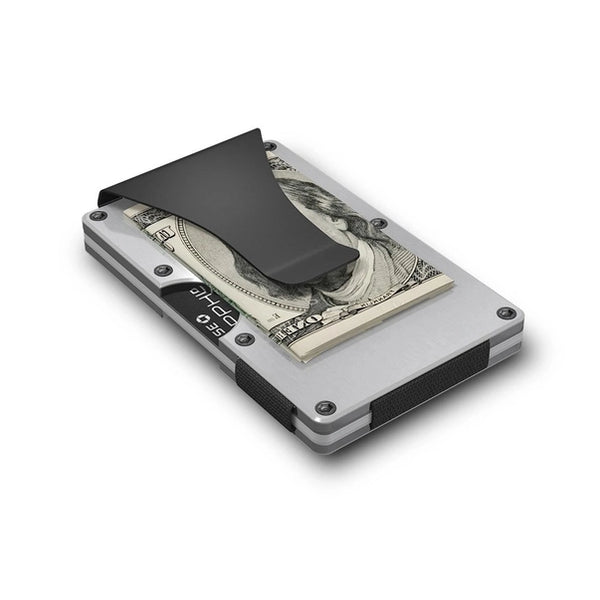 Grid Wallet | Silver Aluminum