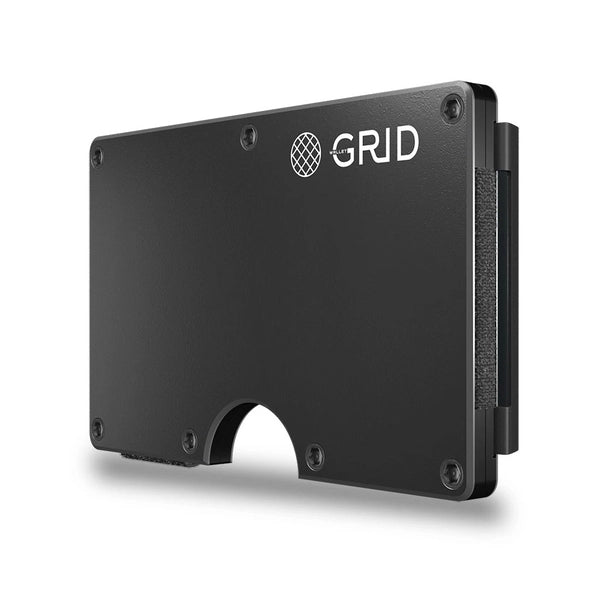 Grid Wallet | Gunmetal Aluminum