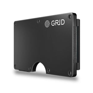 Grid Wallet | Gunmetal Aluminum