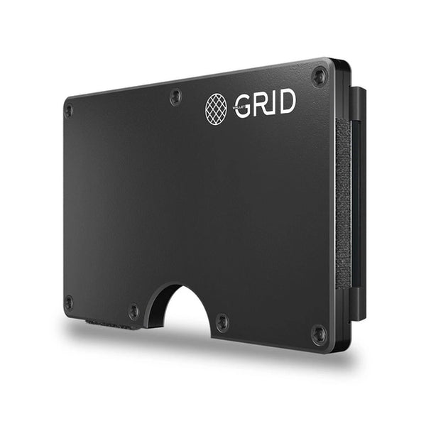 Grid Wallet | Gunmetal Aluminum