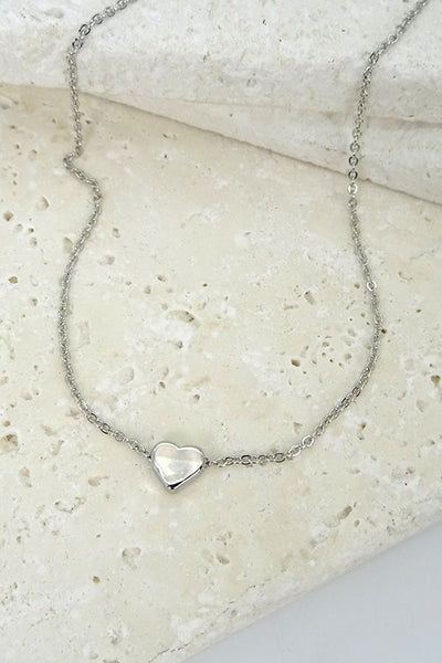 Classic Mini Heart Necklace | Gold or Silver