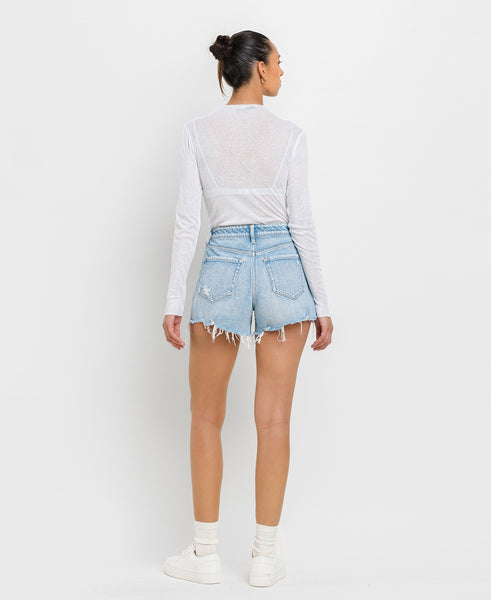 High Rise Distressed Hem