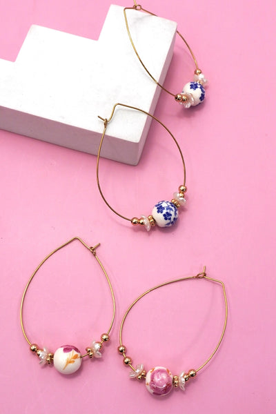 Stainless Steel Tarnish Free Porcelain Teardrop