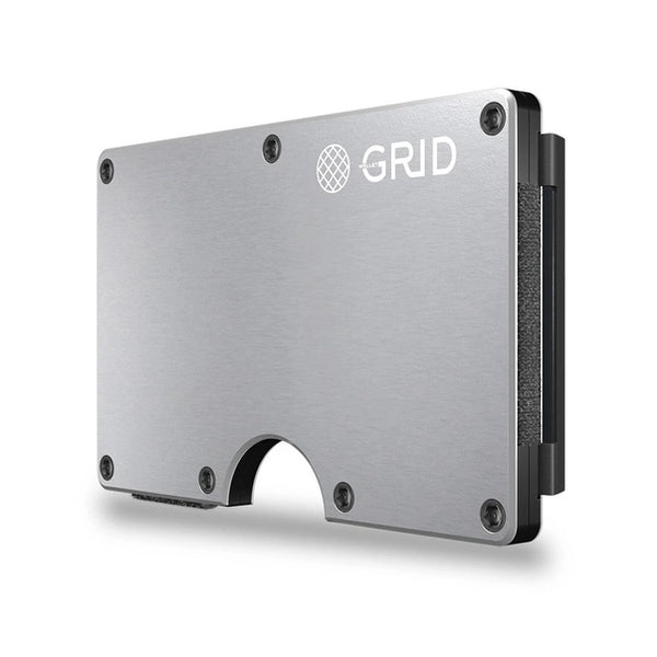 Grid Wallet | Silver Aluminum