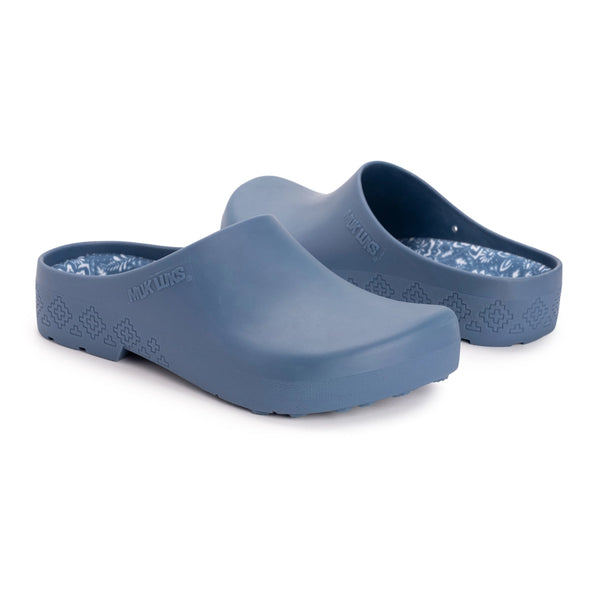 Muk Luks Women's Garden Clog and Glove Set | Denim Floral