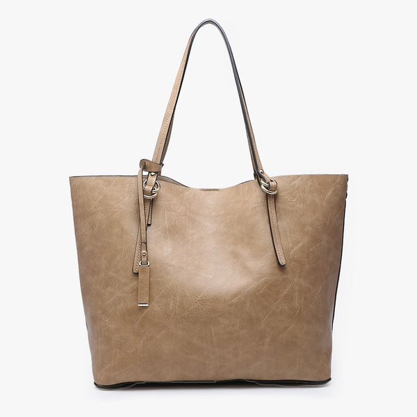 Iris Monogrammable 2-in-1 Tote Bag | Taupe