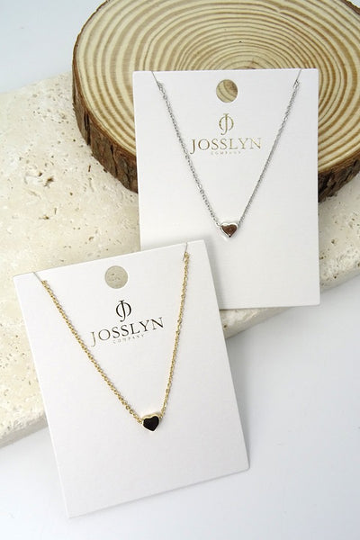 Classic Mini Heart Necklace | Gold or Silver
