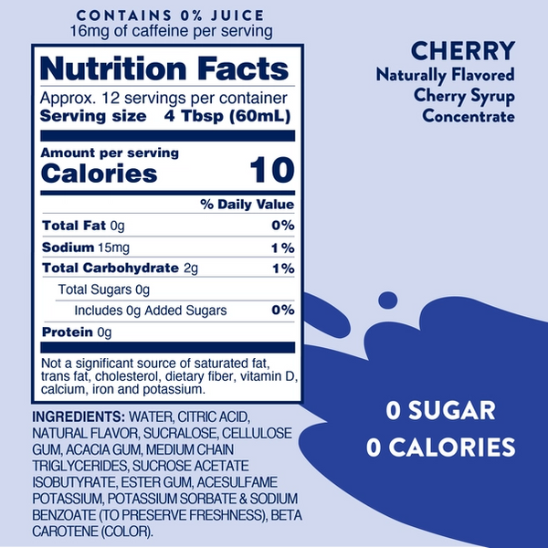 Sugar Free Cherry Cola Syrup