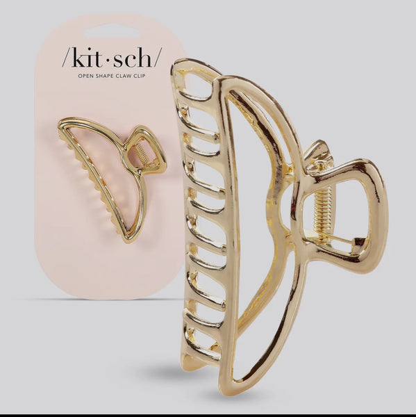 Open Shaped Claw Clip-Gold