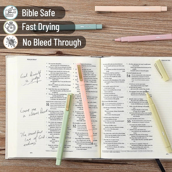 Mr. Pen Aesthetic Pens 6-Pack Black Ink Fast Dry