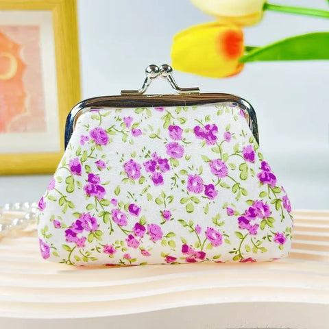 Vintage Floral Coin Purses | Light Purple