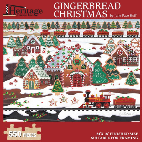 Gingerbread Christmas 550 Piece Christmas Puzzle