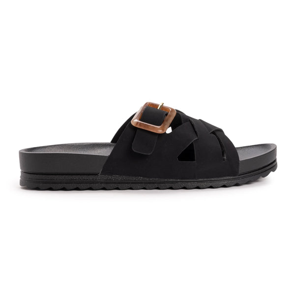Muk Luks Women's Grand Shayna Sandal | Black