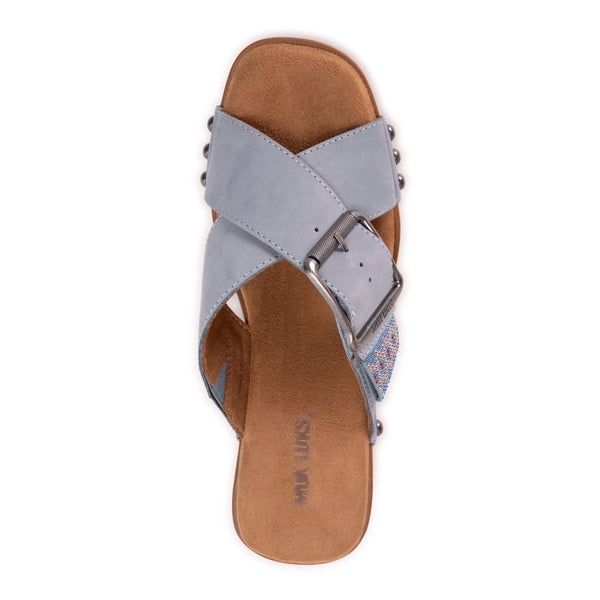 Muk Luks Women's Charlotte Sandal | Chambray Nubuck