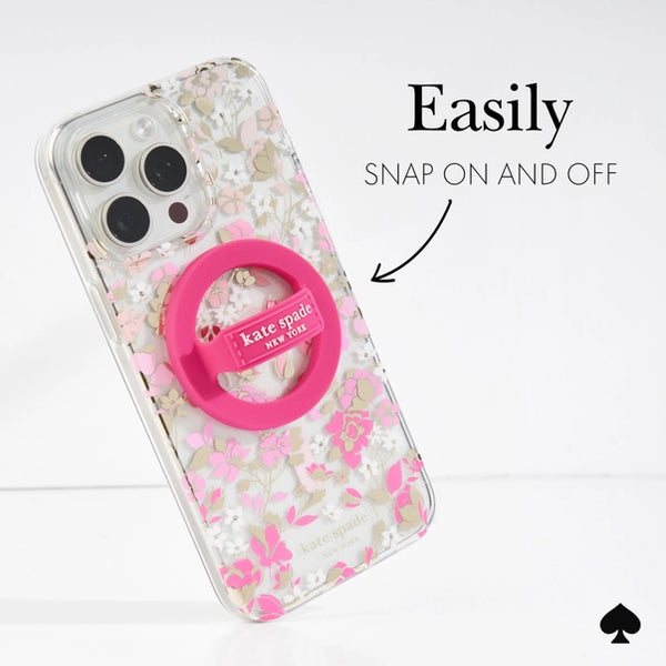 Kate Spade New York Loop Grip Magsafe | Pom Pom Pink