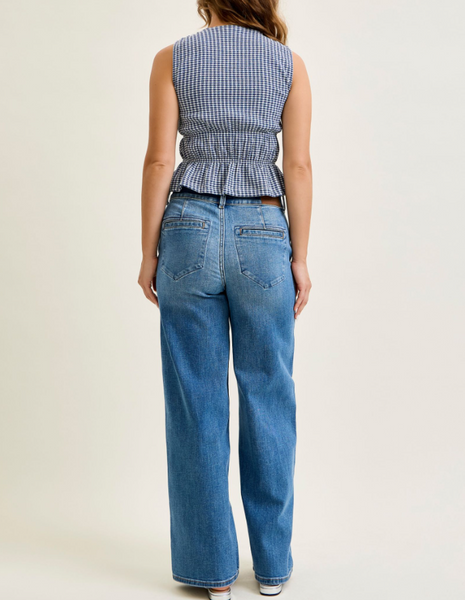 Judy Blues HW Column W/ Trouser Styling | Short