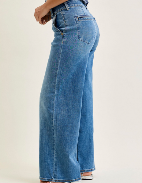 Judy Blues HW Column W/ Trouser Styling | Short
