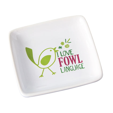 Fowl Language Trinket Dish