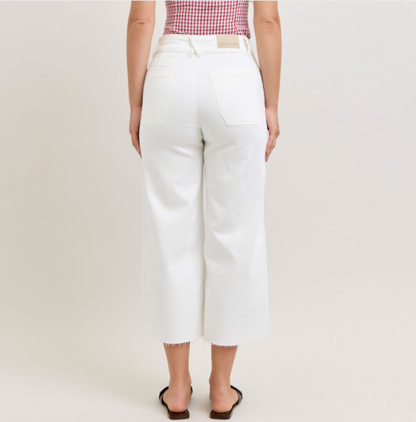 Judy Blue HW Wide Crop Front Patch Pkts | Regular