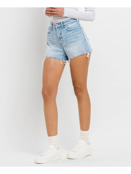 High Rise Distressed Hem