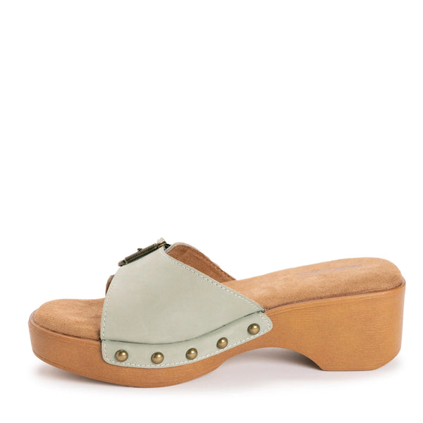 Muk Luks Women's Cora Sandal | Sage Nubuck