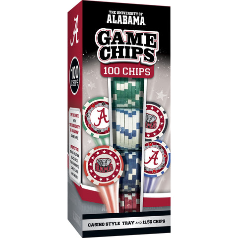 Alabama 100 Piece Poker Chips