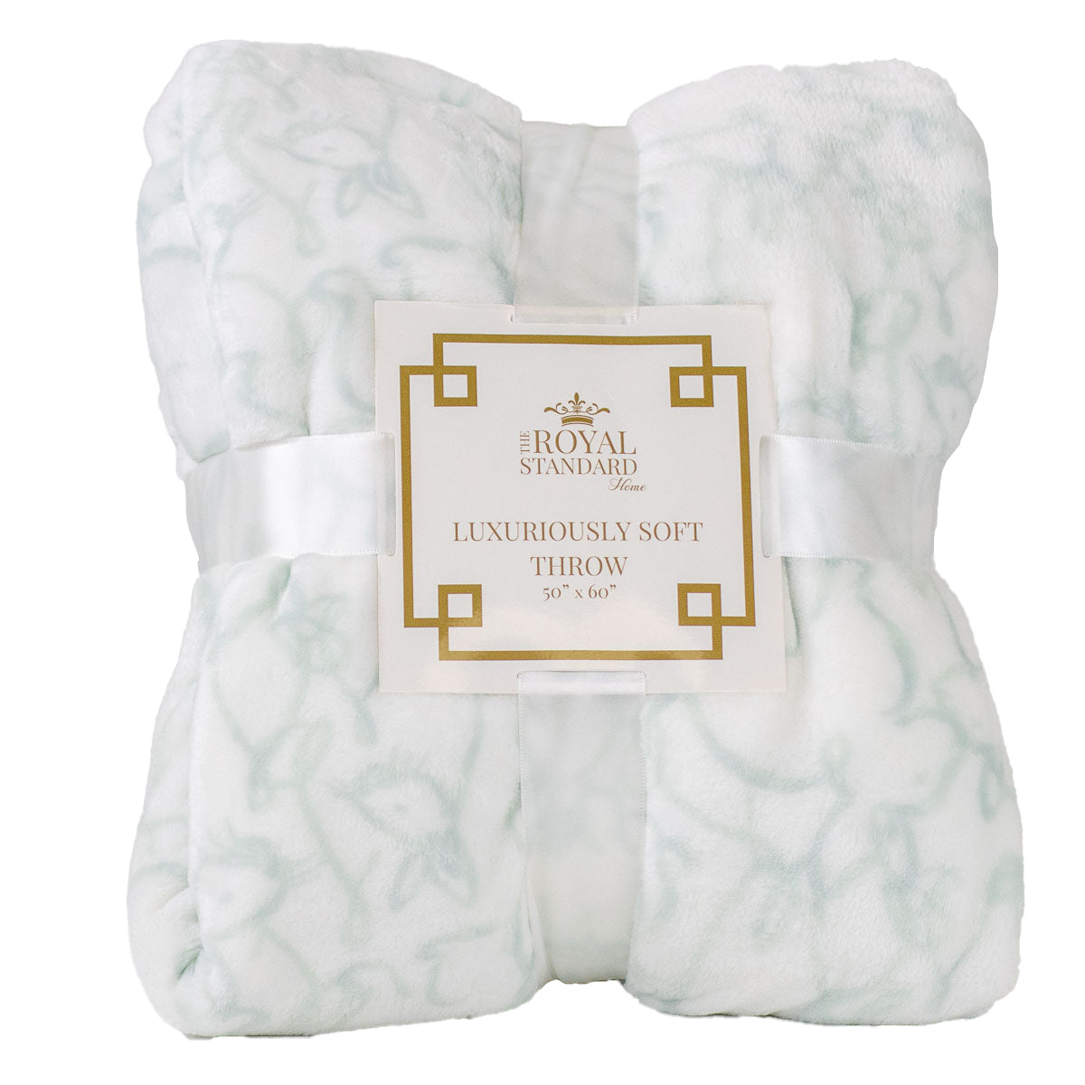 Delilah Bunny Throw White | Light Blue